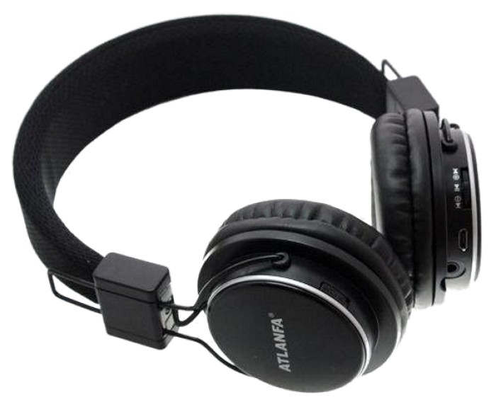 

Беспроводные Bluetooth наушники Atlanfa AT-7611A c MP3 плеером, FM радио приемником и микрофоном (Черные)