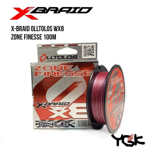 

Шнур плетеный YGK X-Braid Olltolos WX8 Zone Finesse 100m1.0 (22lb / 9.98kg) (134822)