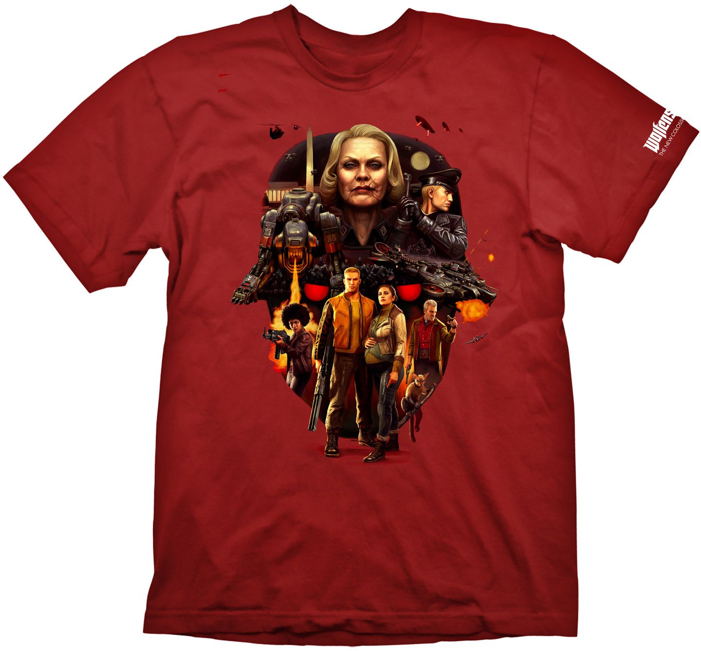 

Футболка Gaya Wolfenstein 2 T-Shirt - Face of Death Tango Red XL