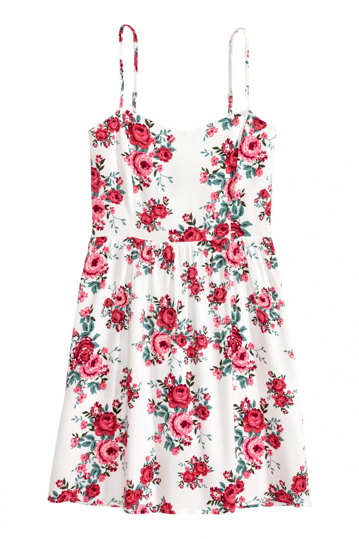 

Короткое платье H&M 38 Белое