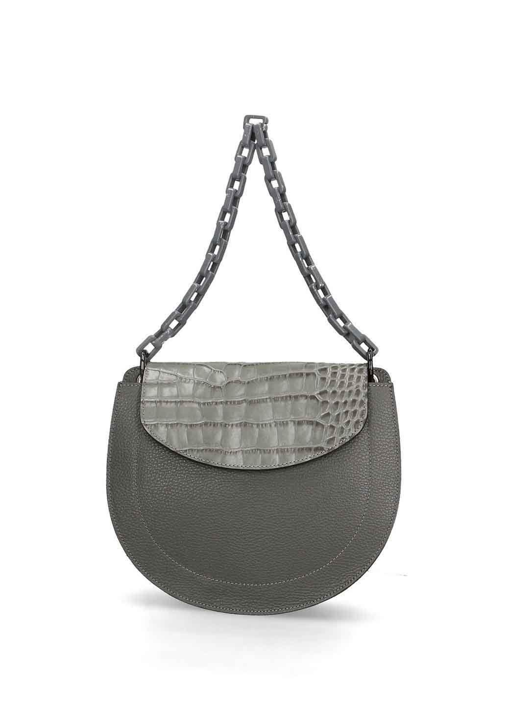 

Клатч Italian Bags 1966_gray Кожаный Серый