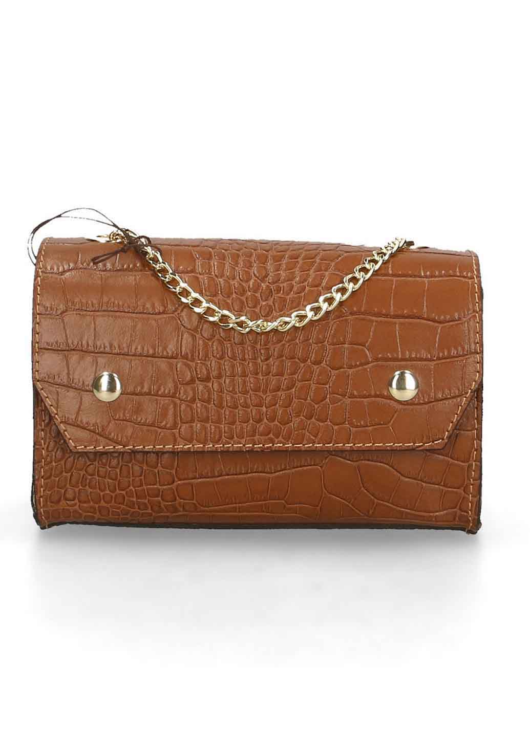 

Клатч Italian Bags 532177_cuoio Кожаный Коньячный