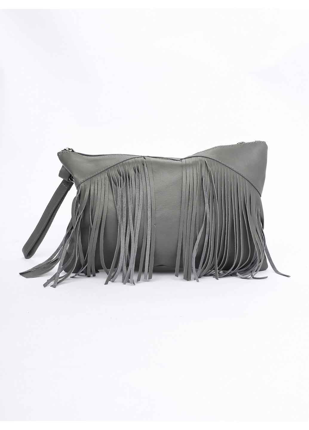 

Клатч Italian Bags 9040_gray Кожаный Серый