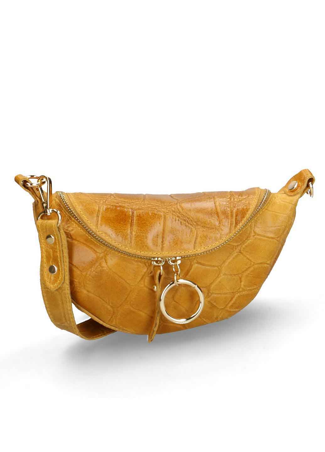

Клатч Italian Bags 11697_senape Кожаный Желтый