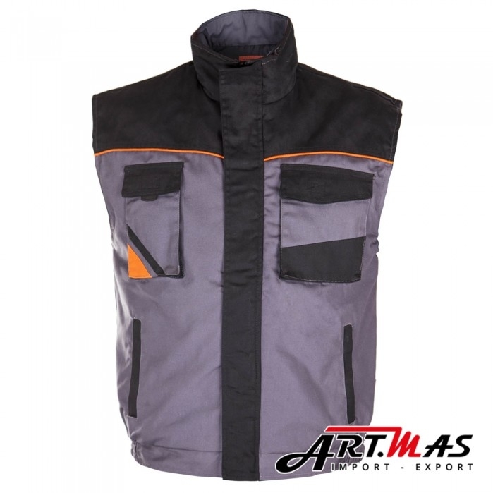 

Робочий професійний утеплений жилет ArtMas Professional Grey Bodywarmer, Робочий професійний утеплений жилет ArtMas Professional Grey Bodywarmer XL
