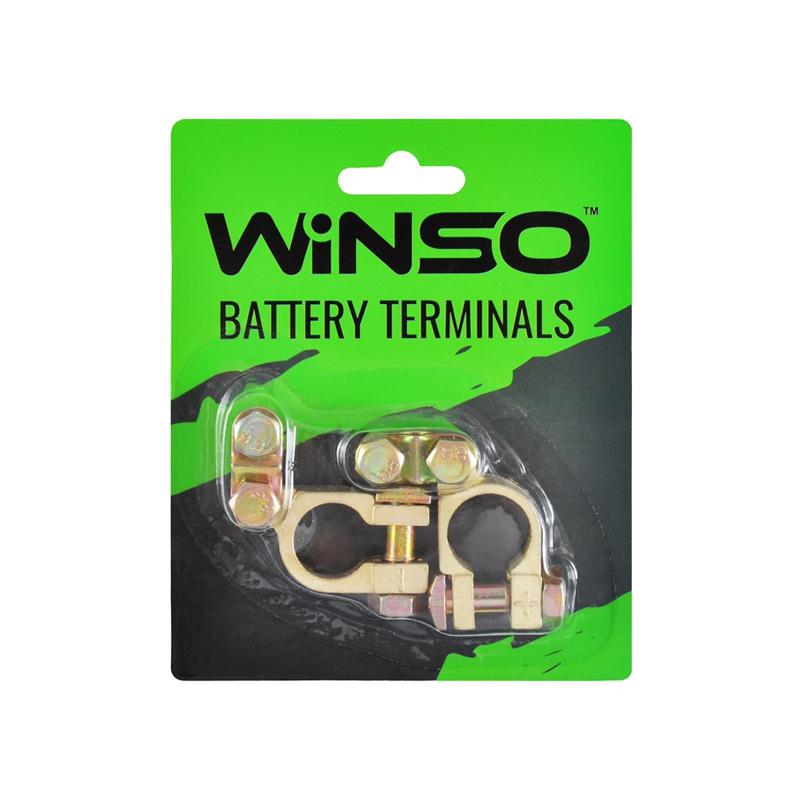 Клемы аккумуляторные WINSO цинк/медное покрытие 146300 (5101) низкие