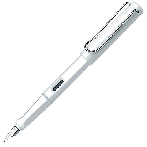 

Чорнильна ручка Lamy Safari біла перо F (тонке)