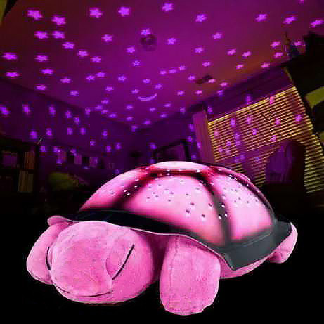 

Ночник проектор черепаха Turtle Night Sky Розовая
