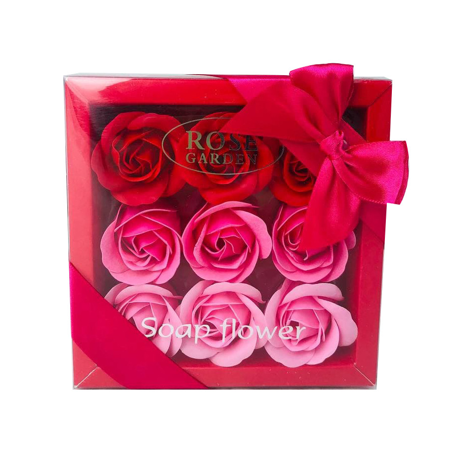 

Подарочный набор с розами из мыла UKC Soap Flower 9 шт Розовый