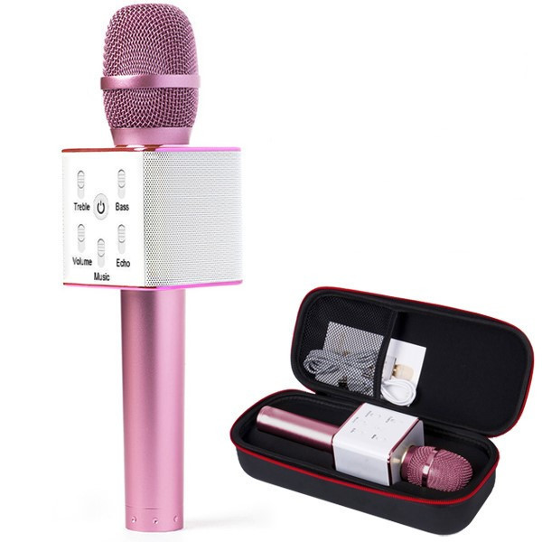 

Караоке-микрофон MicGeek Q9 pink в чехле