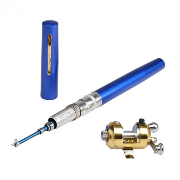 

Складная мини удочка Fishing Rod In Pen Case Blue 97 см