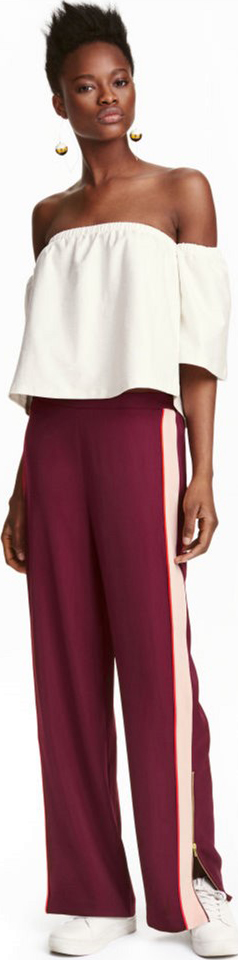 

Брюки H&M 4hm044400524 38 Бордовые