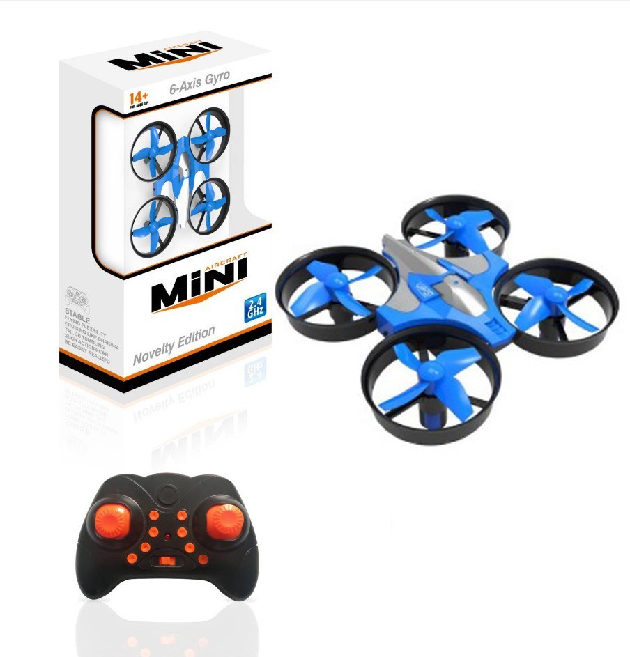 Мини Квадрокоптер JJRC RH807 Дрон с Подсветкой На Радиоуправлении Blue ...
