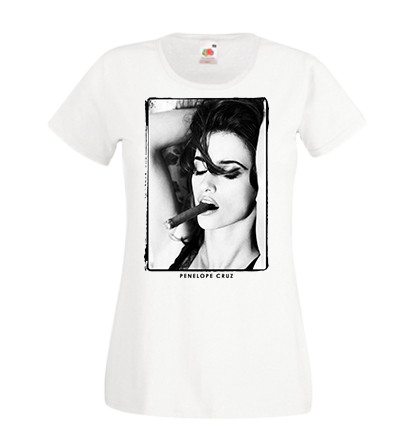 

Женская футболка Push IT с принтом, Swag Penelope Cruz , Белый, Женская футболка Push IT с принтом, Swag Penelope Cruz M, Белый