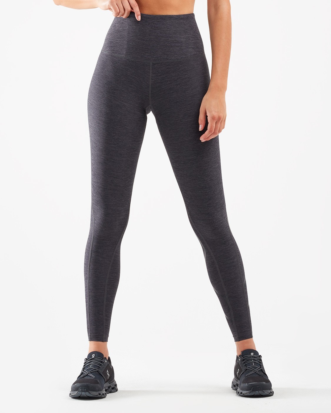 

Женские компрессионные тайтсы 2XU, Fitness Hi-Rise Comp Tights, M, графитовый/черный