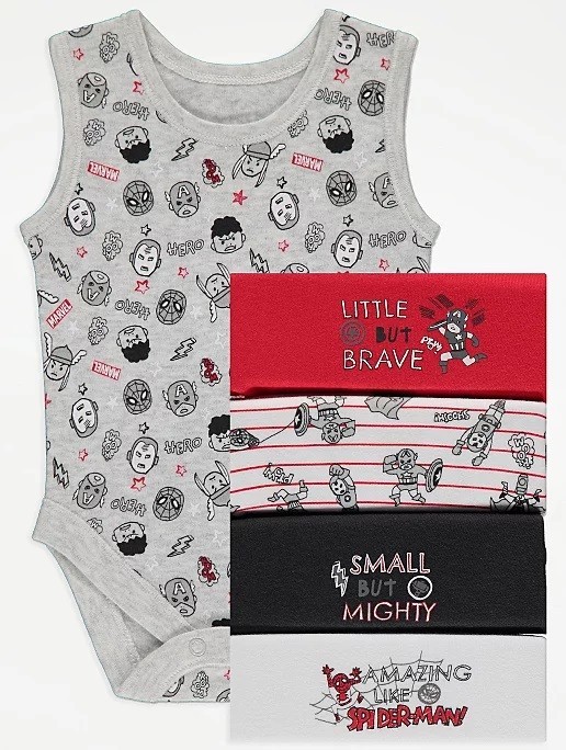 

Боди (5 штук) George Marvel Avengers 50 см разноцветные