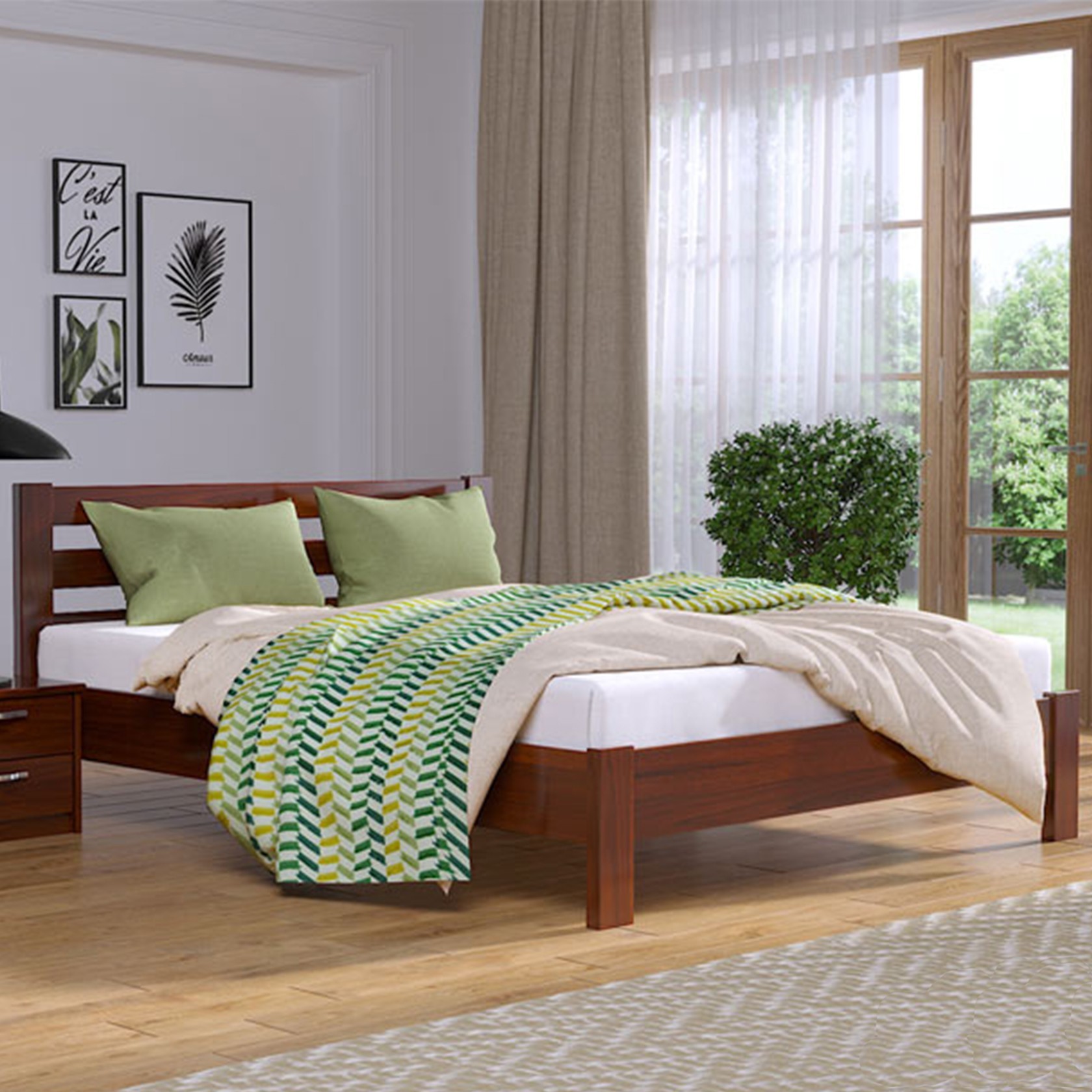 

Кровать Рената Люкс Каштан 180х200 см 21109_83