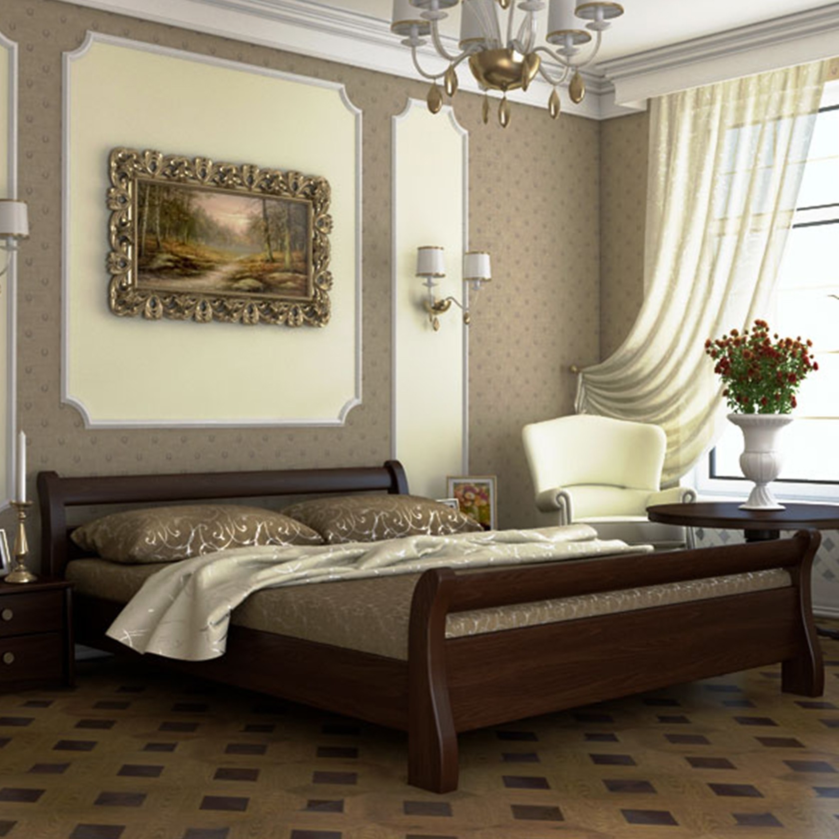 

Кровать Диана Каштан 180х200 см 21104_91