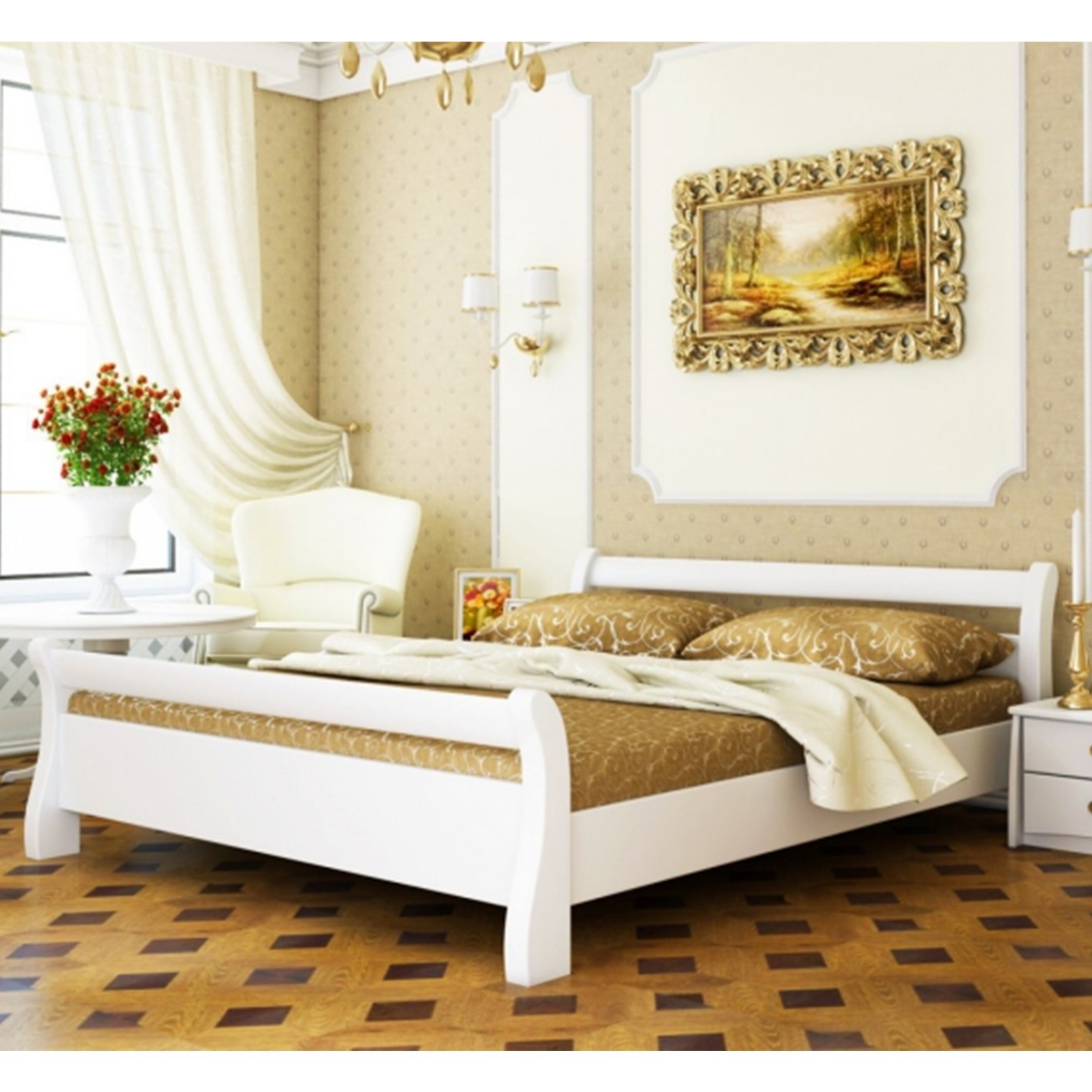 

Кровать Диана Белая 80х190 см 21104_01