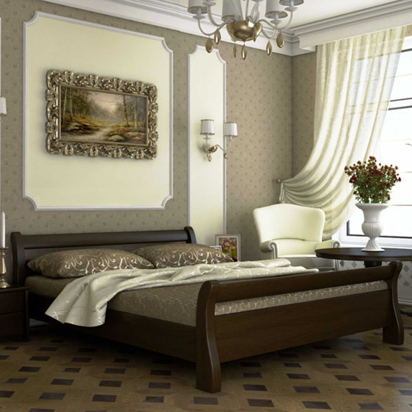 

Кровать Диана Темный орех 80х190 см 21104_15