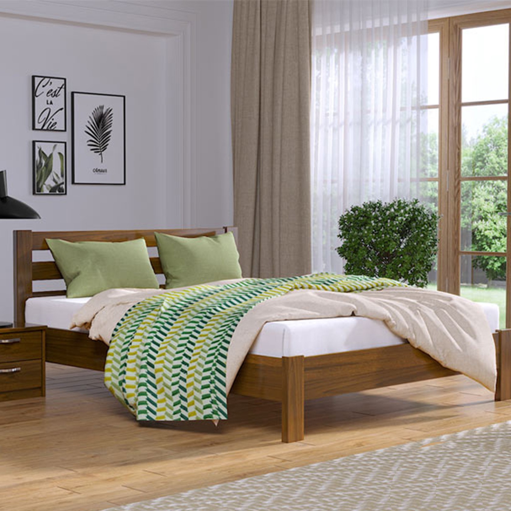 

Кровать Рената Люкс Светлый орех 120х200 см 21109_46