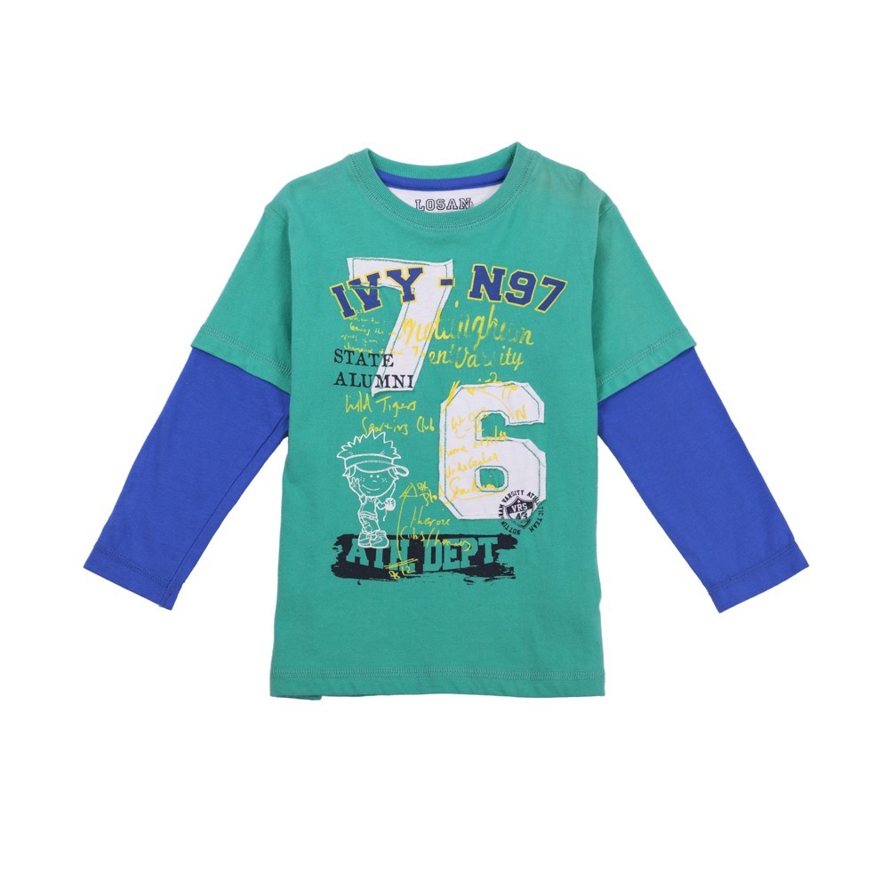 

Футболка с длинным рукавом Losan Kids boys (315-1021AC/135) Светло-зеленый 7 Years-122 см