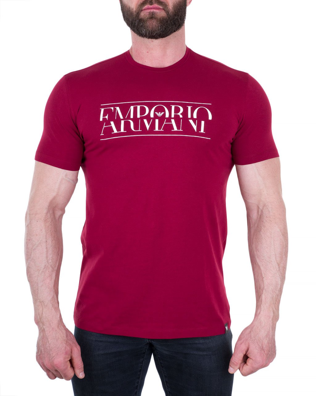 

Футболка чоловіча EMPORIO ARMANI (3Z1T86-1JOAZ-0340/8) Бордовий L