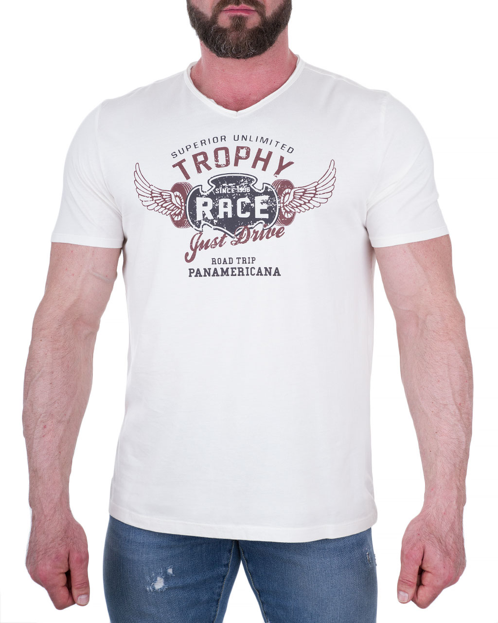 

Футболка чоловіча KITARO (191140-610/91) Білий XXL