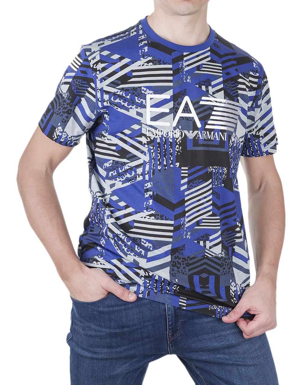 

Футболка чоловіча ARMANI EA7 (3ZPT66-PJL8Z-2556/8) Мікс L