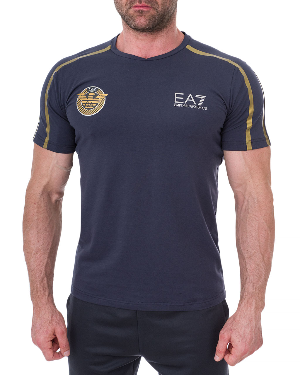 

Футболка чоловіча ARMANI EA7 (3GPT33-PJL2Z-1554/91-2) Синій XXL