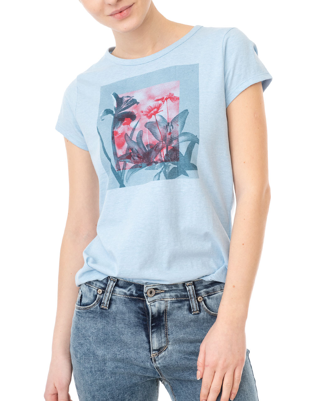 

Футболка жіноча EMOI (145241-blue melange/20) Блакитний XXL
