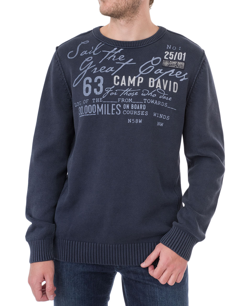 

Джемпер чоловічий CAMP DAVID (1809-4770/8-92-синий) Синій M