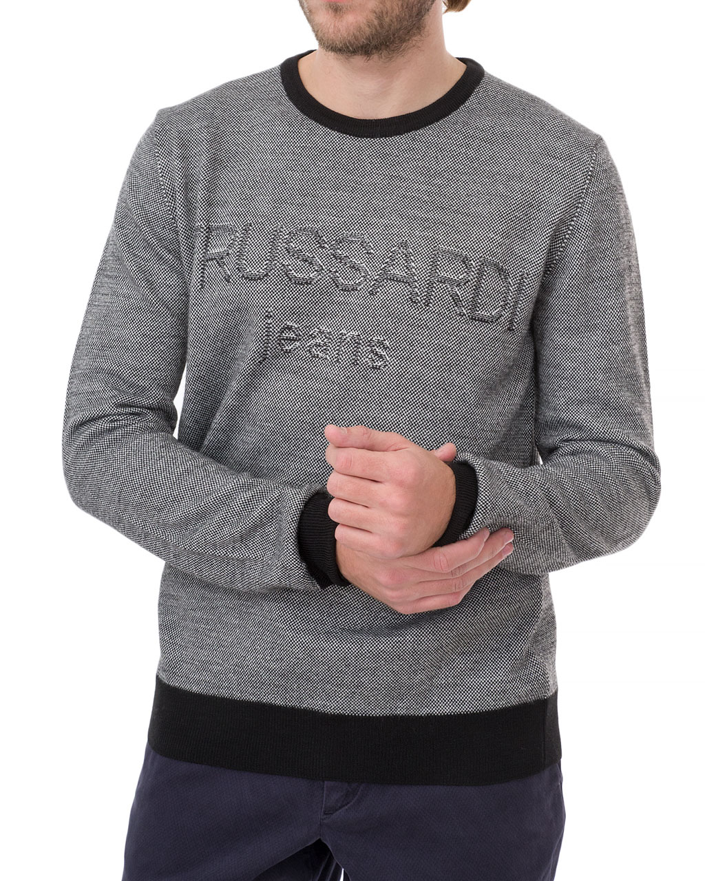 

Джемпер чоловічий TRUSSARDI JEANS (52M00241-OF000428-K308/19-20) Сірий XXL