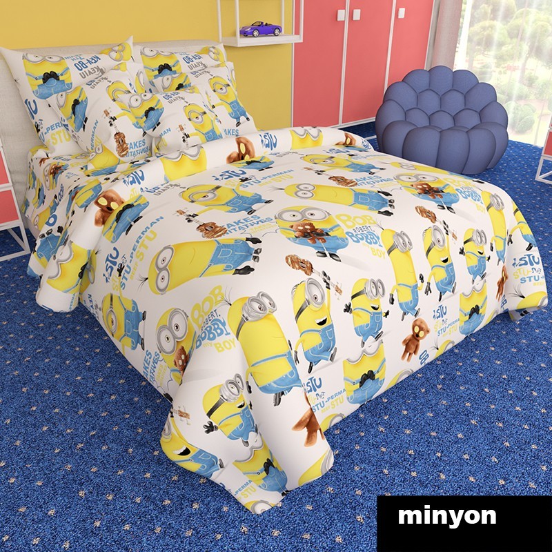 

Комплект постельного белья Casa Ricco Миньоны 145*215 10022