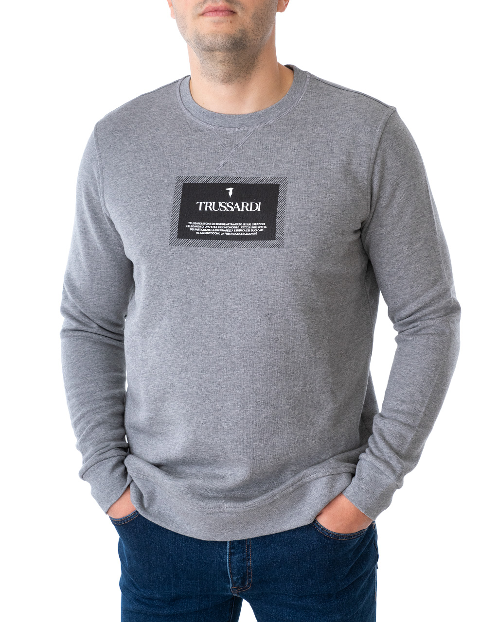 

Світшот чоловічий TRUSSARDI JEANS (52F00124-1T003041-E215/20-21) Сірий XXL