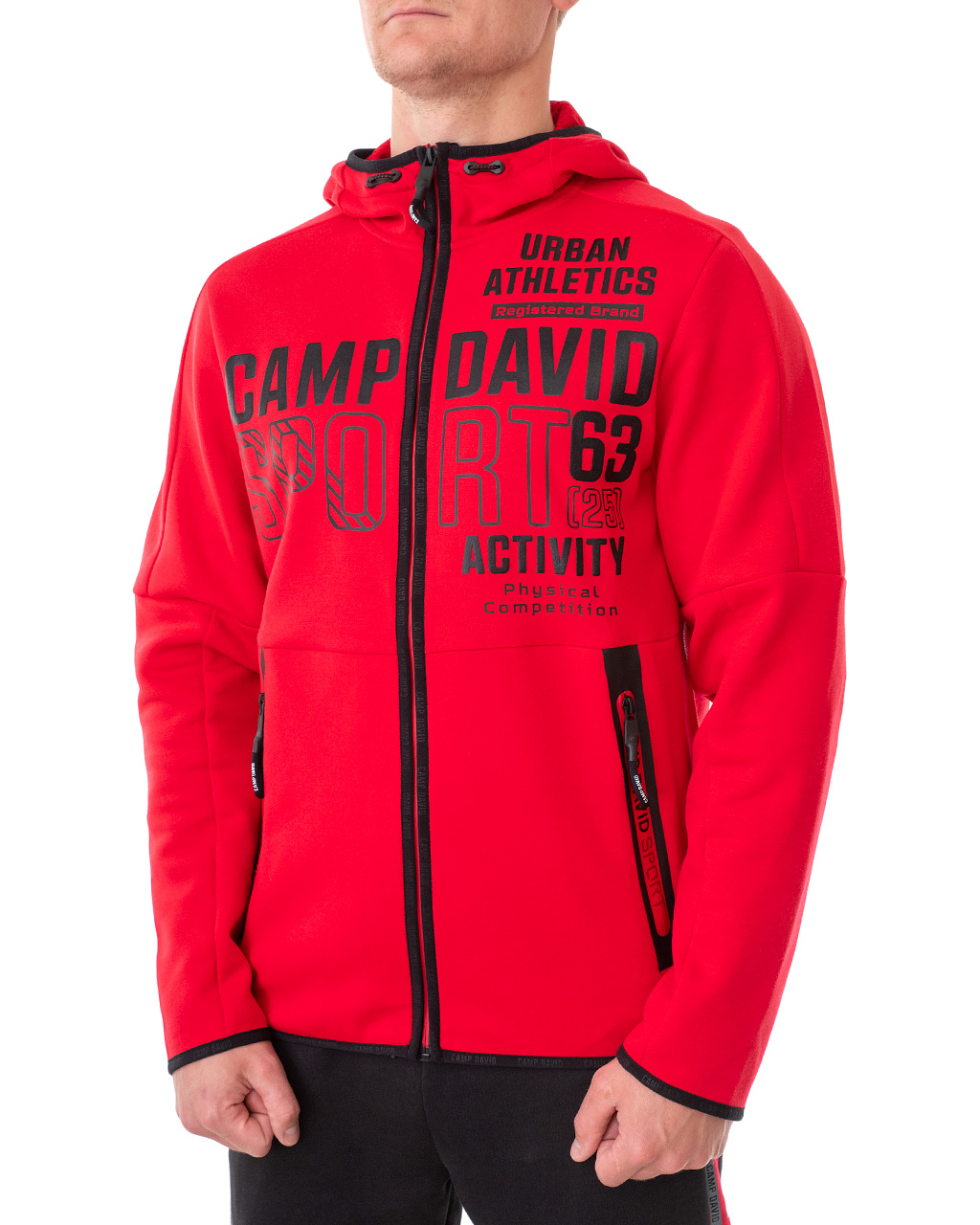 

Толстовка спортивна чоловіча CAMP DAVID (2008-3302-bride red/20-21) Червоний XXL