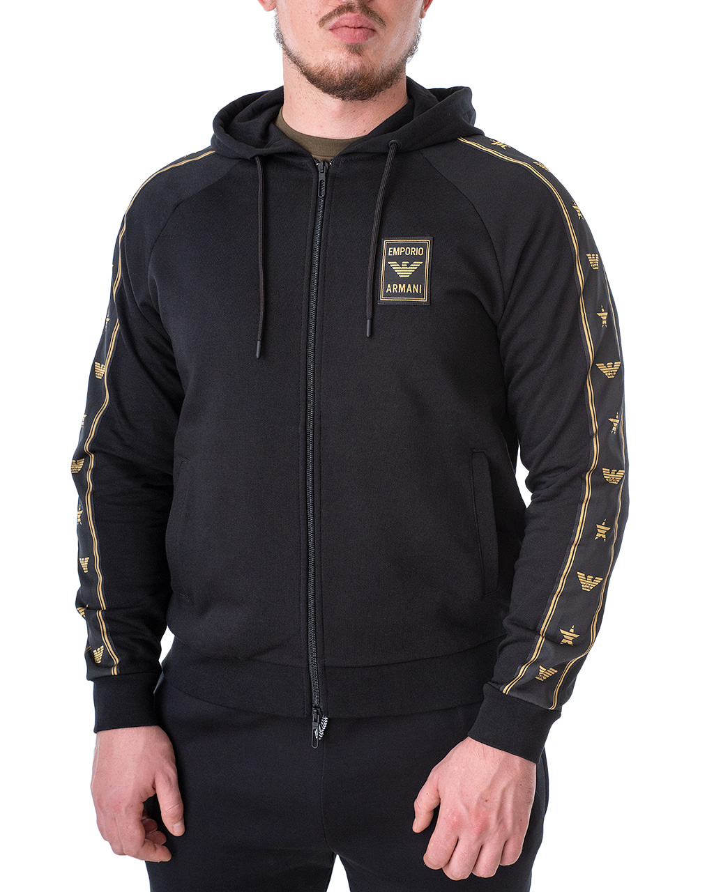 

Толстовка спортивна чоловіча EMPORIO ARMANI (6G1MG6-1J07Z-0999/19-20) Чорний XXL