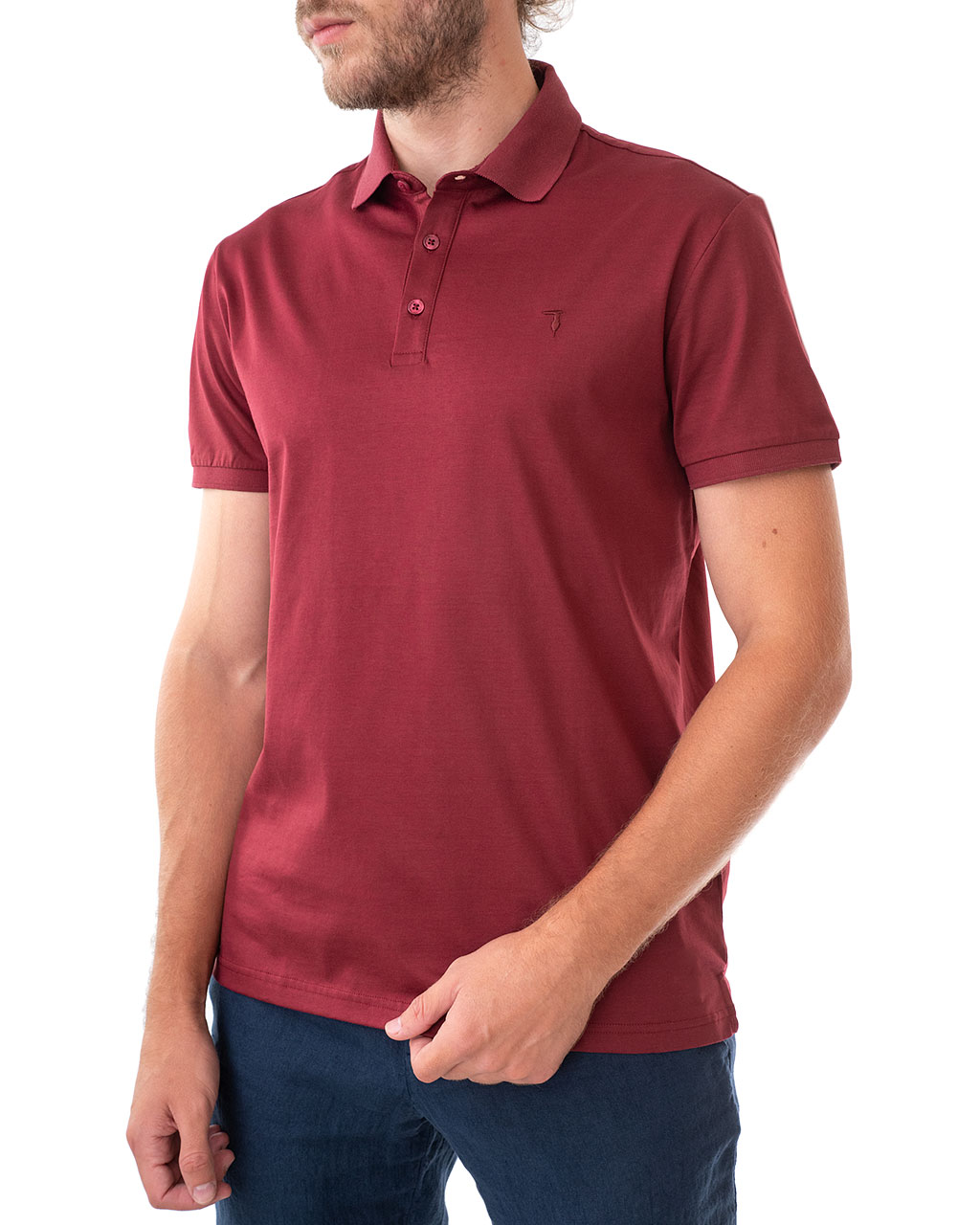 

Трикотаж поло чоловічий TRUSSARDI JEANS (52T00318-1T003602-R160/20) Бордовий XXL
