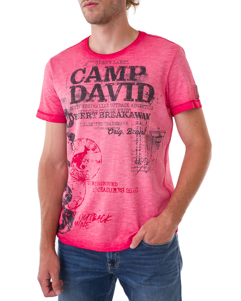 

Футболка чоловіча CAMP DAVID (2003-3700-red orange/20-2) Червоний XXXL