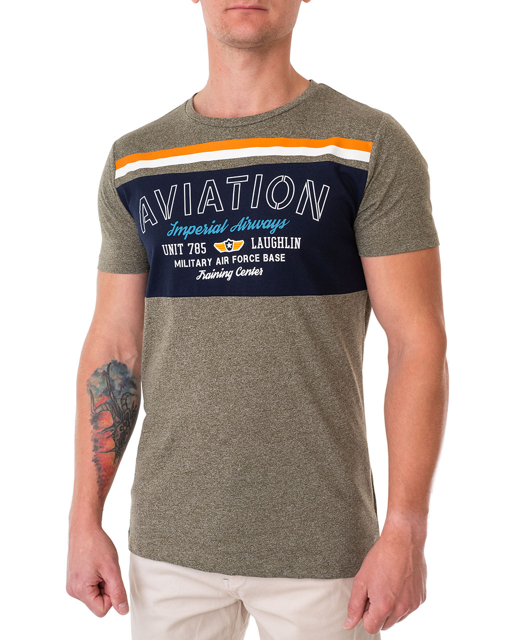 

Футболка чоловіча E-BOUND (145693 - green melange/20-2) Зелений, Футболка чоловіча E-BOUND (145693 - green melange/20-2) Зелений L