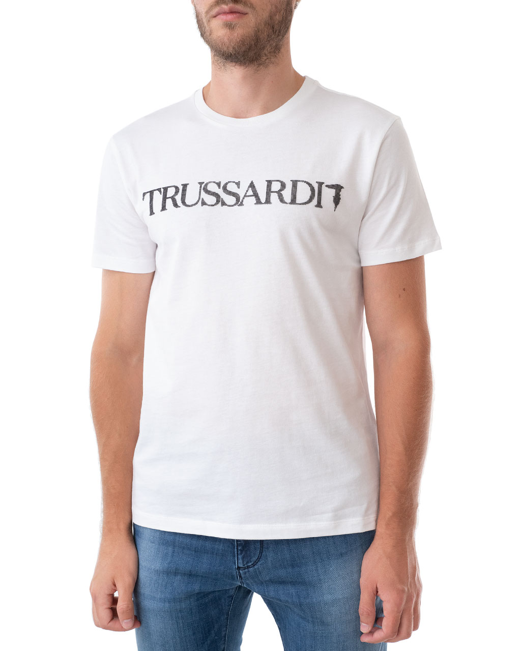 

Футболка чоловіча TRUSSARDI JEANS (52T00328-1T003610-W001/20) Білий XXL