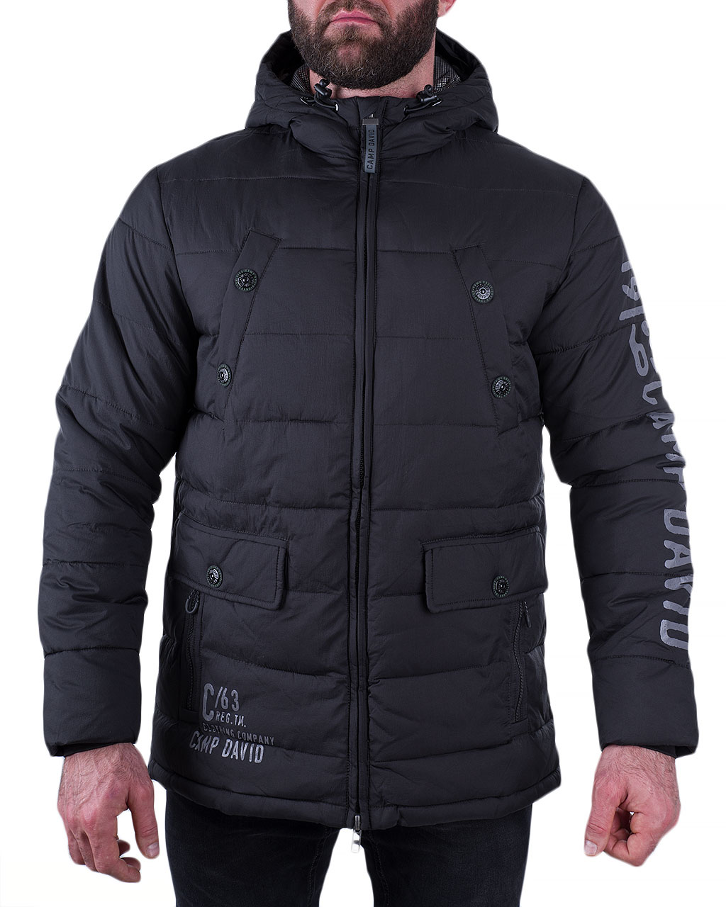 

Куртка чоловіча CAMP DAVID (CCB-1855-2788-black/8-91) Чорний XXL