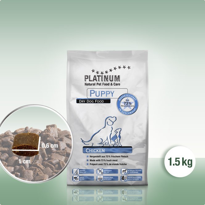 

Сухой корм Platinum Курица для щенков и молодых собак 1,5 кг (1755)