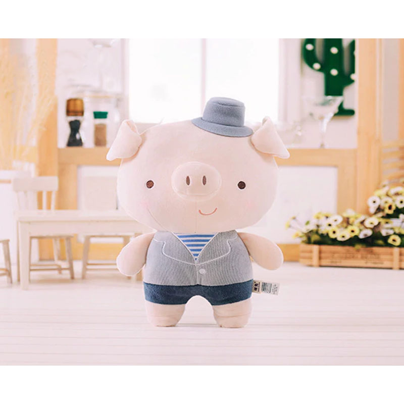 

Мягкая велюровая игрушка свинка Metoys Mr. Pig 25 см Розовый (51406)