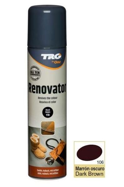 

Спрей-краска для замши темно-коричневая Trg Nubuck Suede Renovator, 250 мл