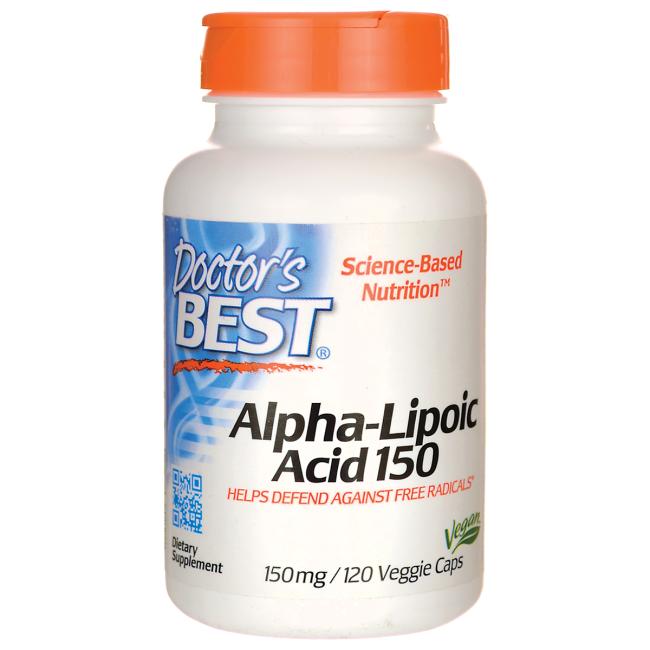 

Специальный продукт Doctor's Best Best Alpha-Lipoic Acid 150 мг 120 капсул (4384301910)