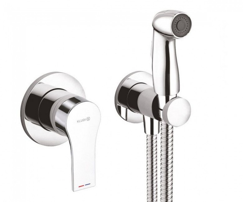 

Смеситель с гигиеническим душем Kludi Zenta SL (489990565) (SR202615)