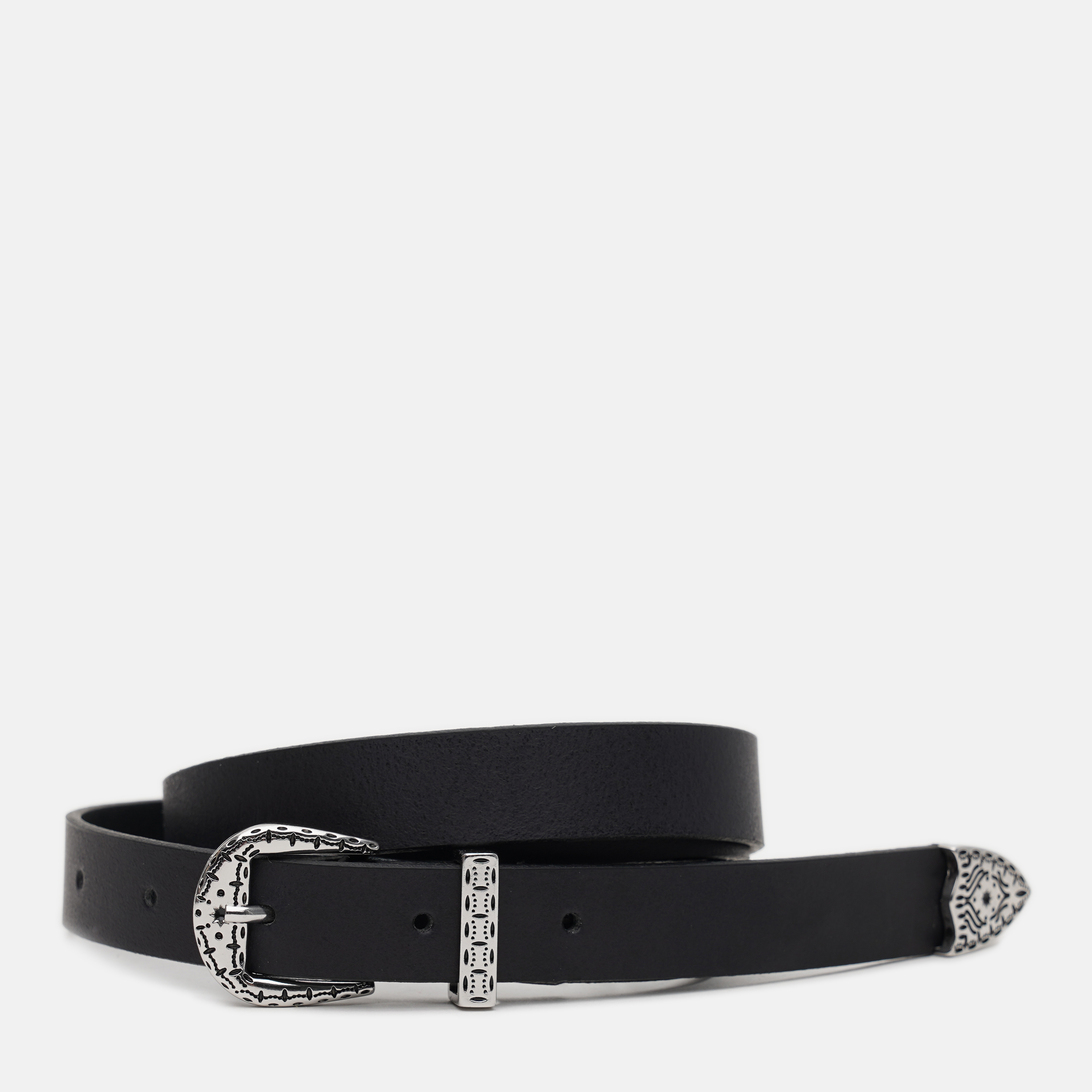 

Женский ремень кожаный Levi's Mystic Western Belt 233198-3-59 90 см Regular Black