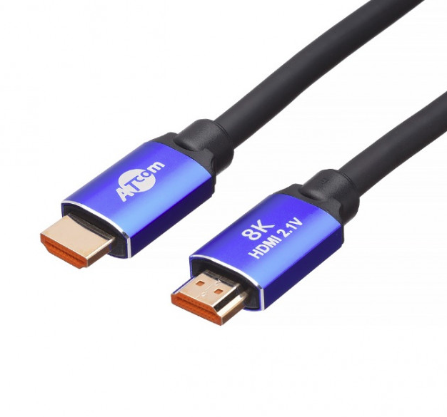 

Кабель HDMI - HDMI 2.0m Atcom VER2.1, Real 8K 48Gbps, 8K@60Hz /4K@120Hz
