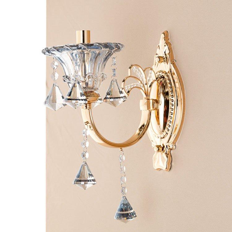 

Бра золотого цвета с хрустальным декором SLAVIA OU109/1W